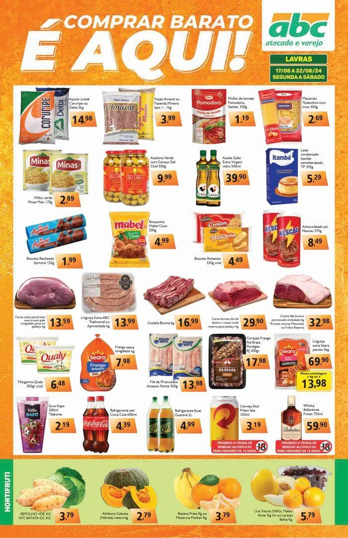 Encarte de Folheto Semanal Atacado - Lavras 18 de junho até 22 de junho 2024 - Pagina 1