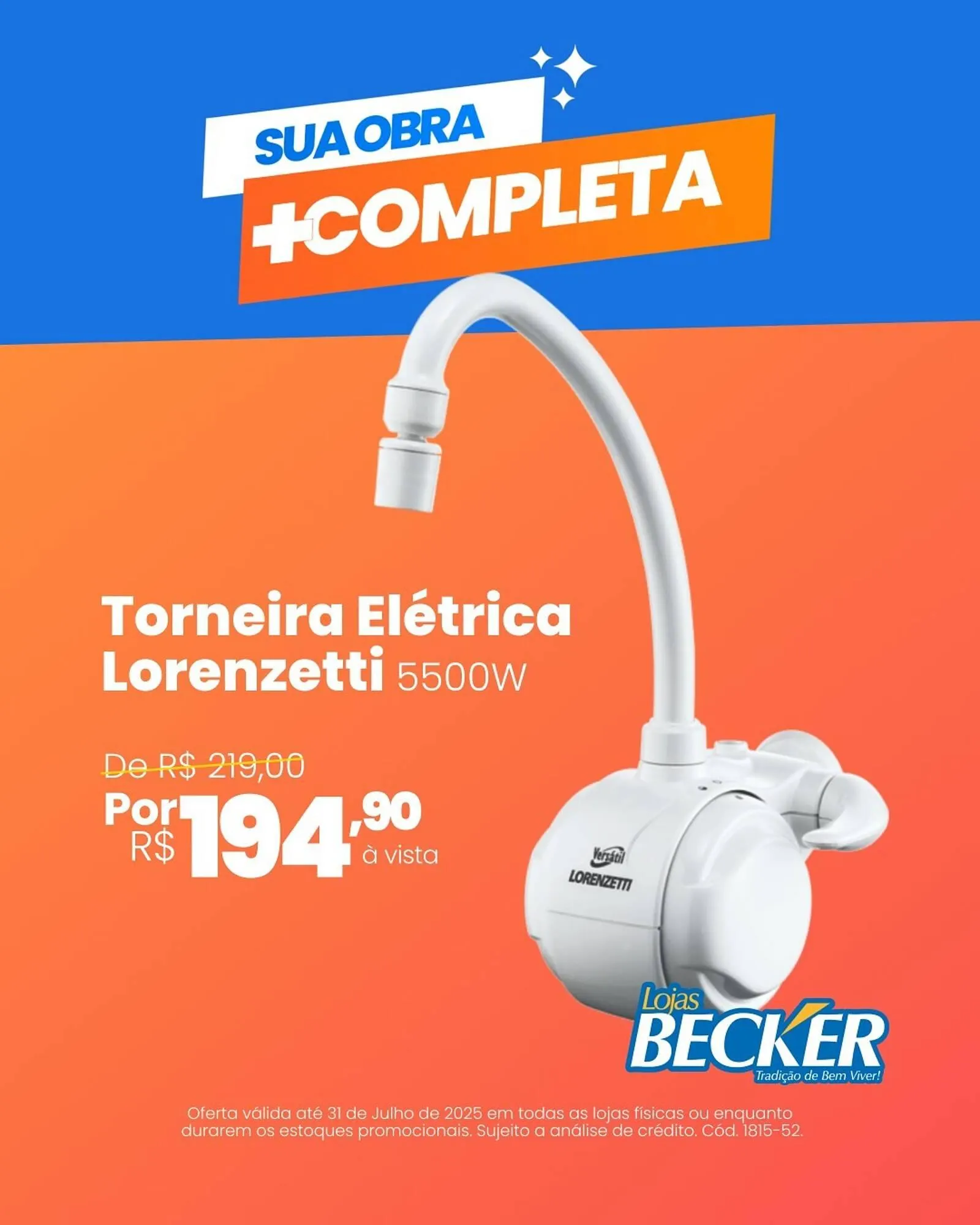 Encarte de Catálogo Lojas Becker 7 de julho até 31 de julho 2025 - Pagina 1