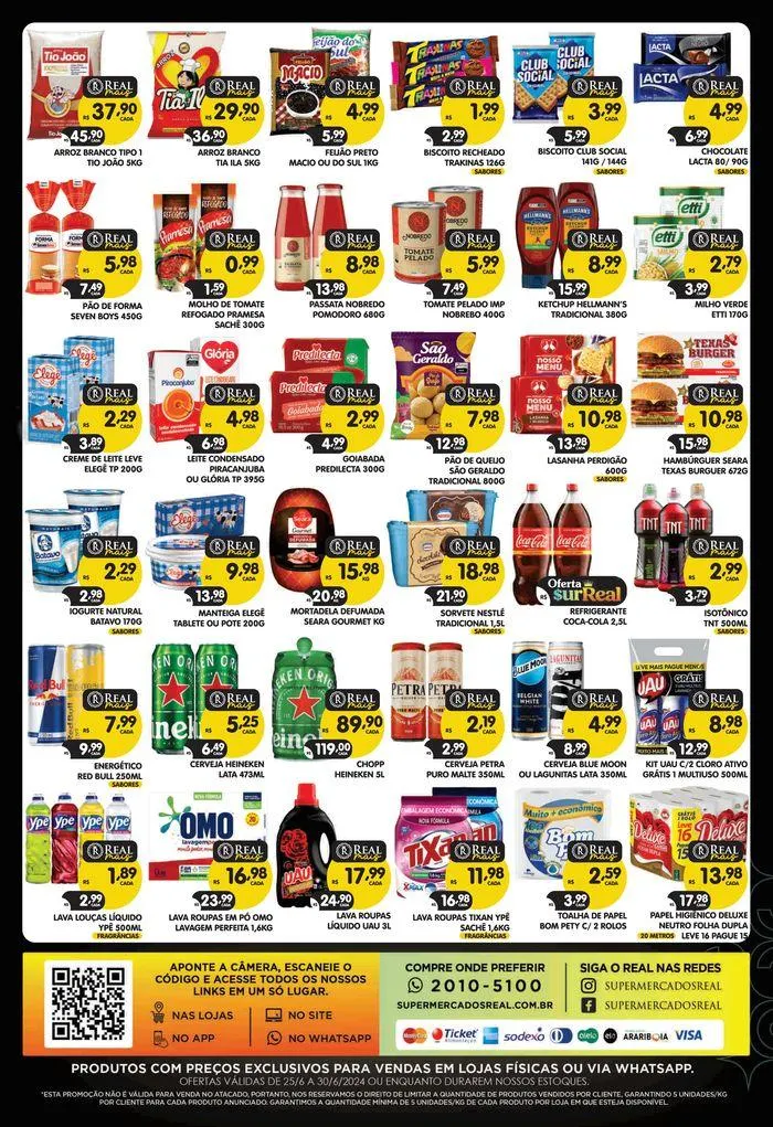 Encarte de Ofertas Supermercados Real  26 de junho até 30 de junho 2024 - Pagina 2