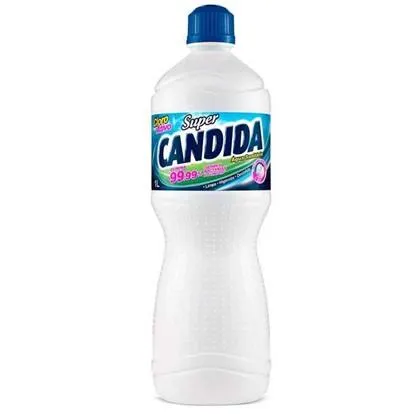 Água Sanitária Cloro Ativo 2,0 a 2,5% 1L 1 UN Super Cândida
