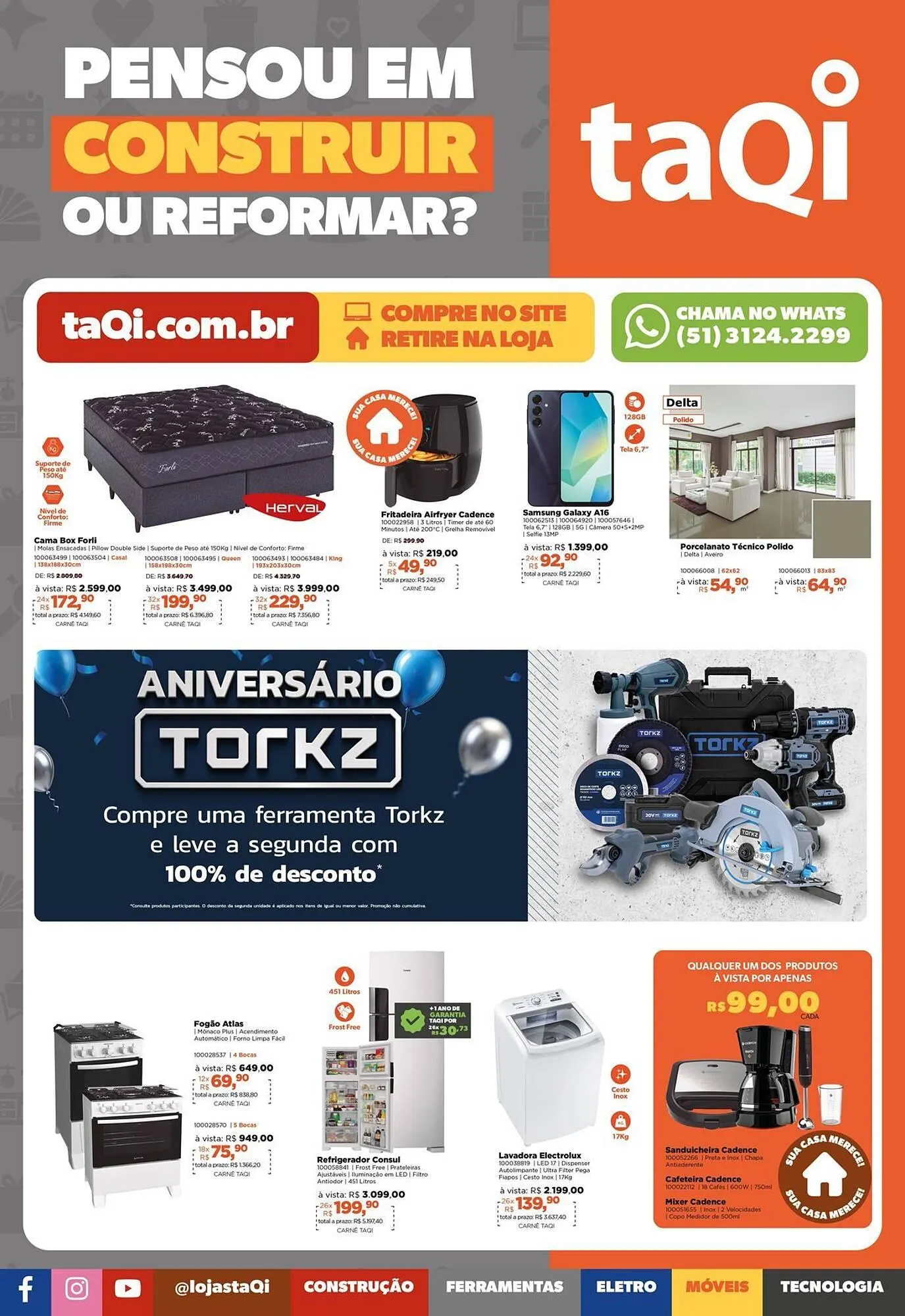 Encarte de Catálogo Lojas TaQi 2 de julho até 22 de julho 2025 - Pagina 1