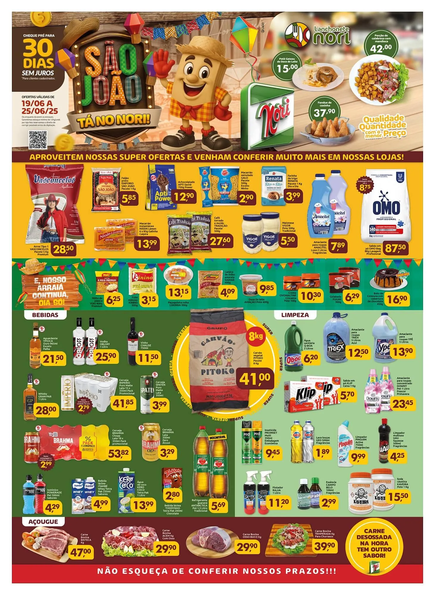 Encarte de Catálogo Supermercados Nori 19 de junho até 25 de junho 2025 - Pagina 1