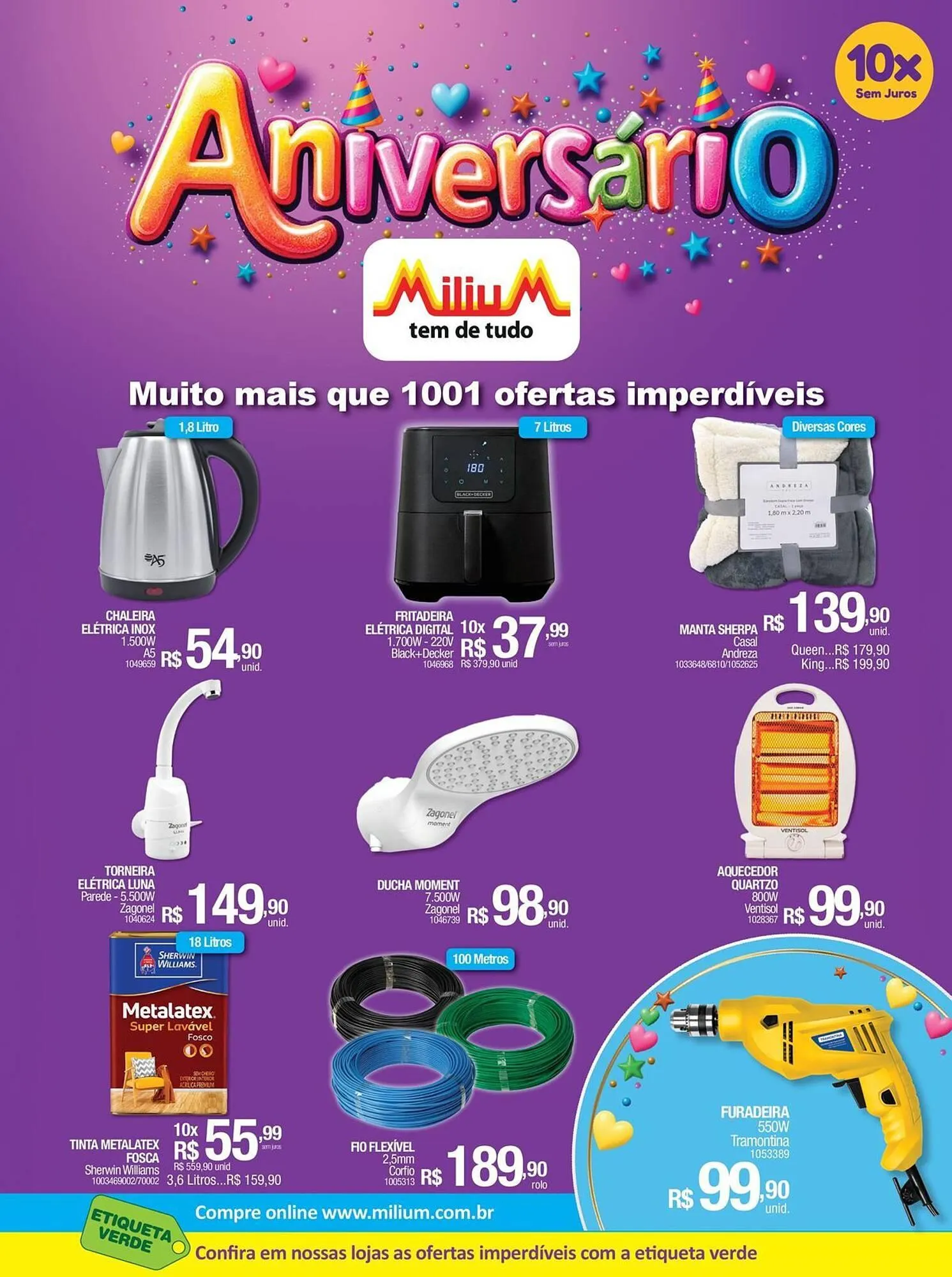 Encarte de Catálogo Milium 2 de julho até 31 de julho 2025 - Pagina 1