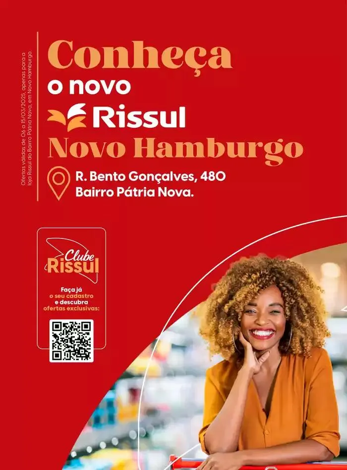 Encarte de Conheça o Novo Rissul Novo Hamburgo 6 de março até 15 de março 2025 - Pagina 1
