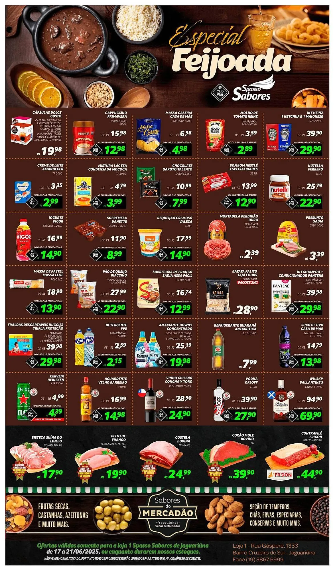 Encarte de Catálogo Spasso Sabores 17 de junho até 21 de junho 2025 - Pagina 1