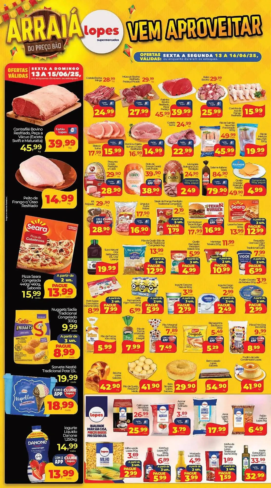 Encarte de Catálogo Lopes Supermercados 13 de junho até 17 de junho 2025 - Pagina 2