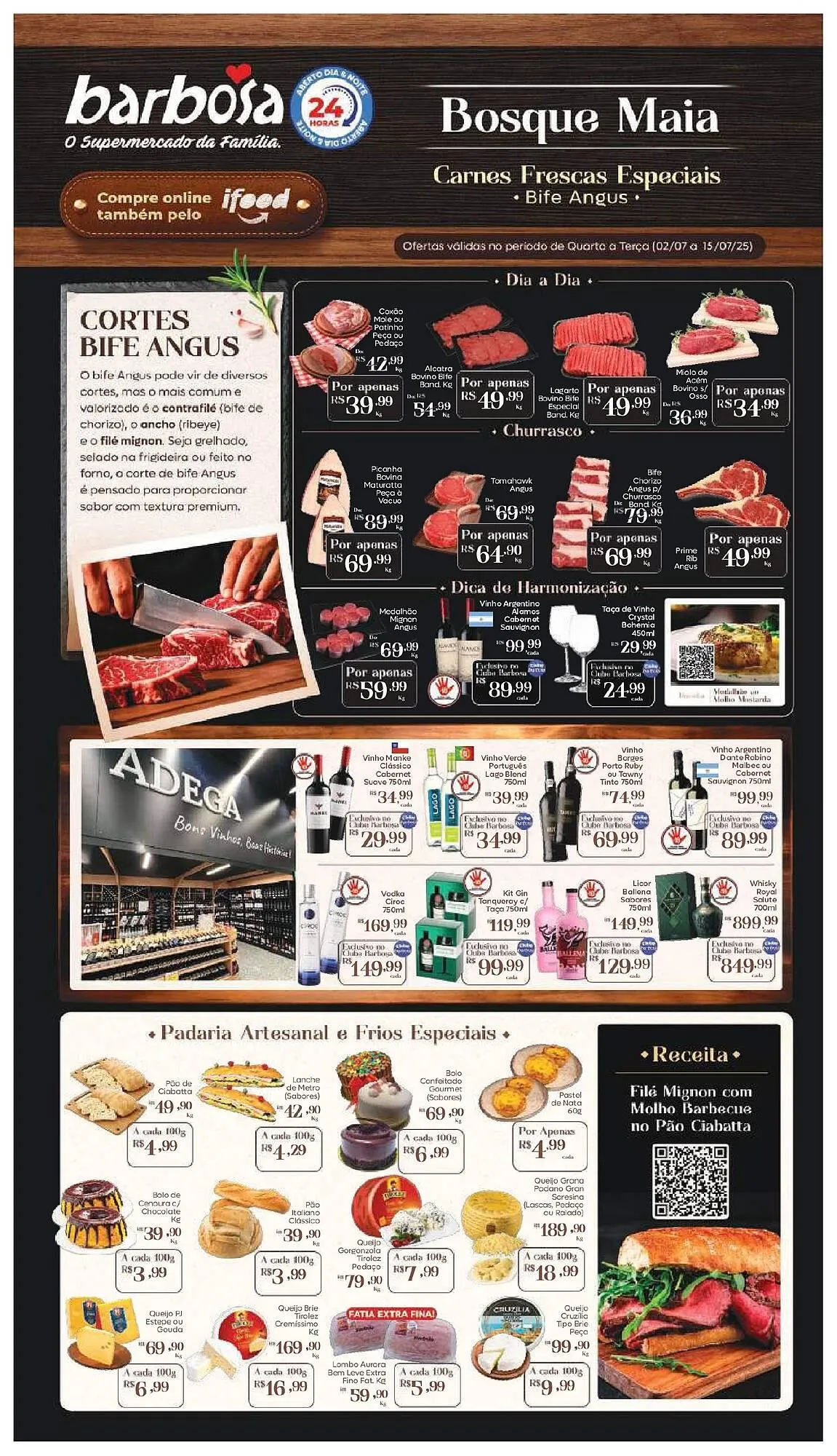 Encarte de Catálogo Barbosa Supermercados 9 de julho até 15 de julho 2025 - Pagina 1