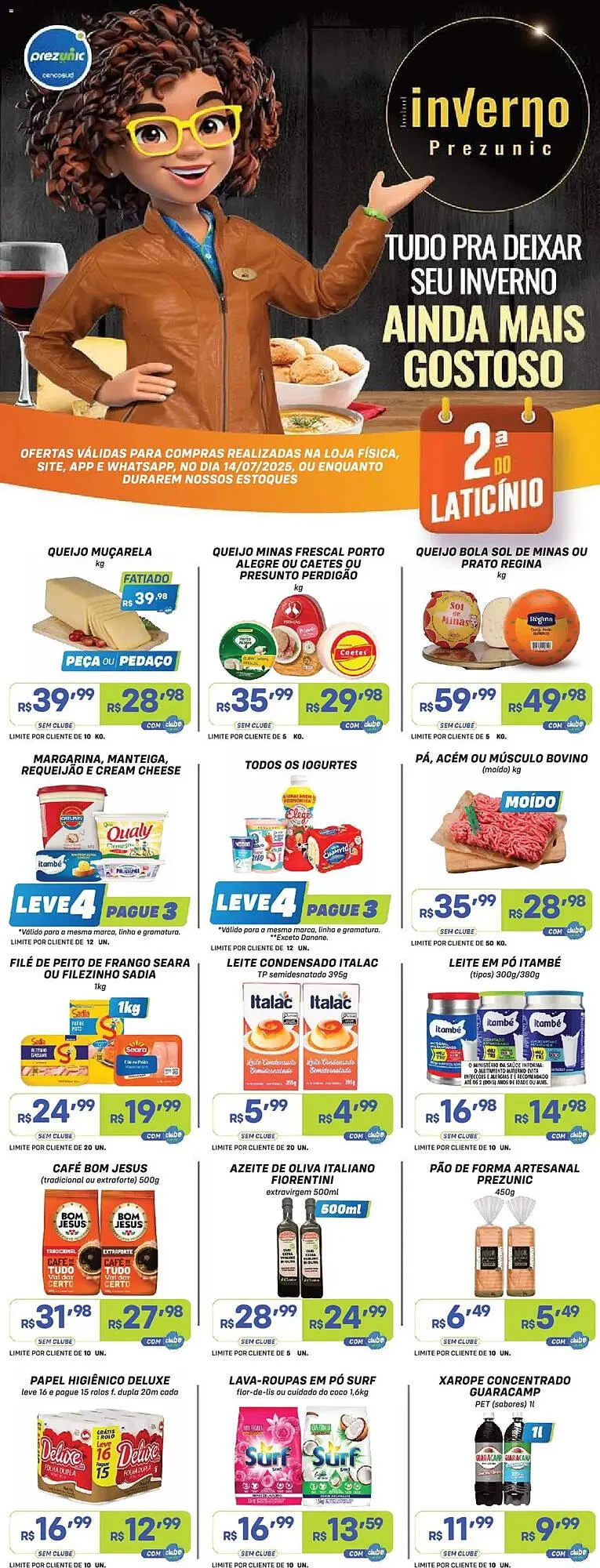 Encarte de Catálogo Prezunic 14 de julho até 15 de julho 2025 - Pagina 1