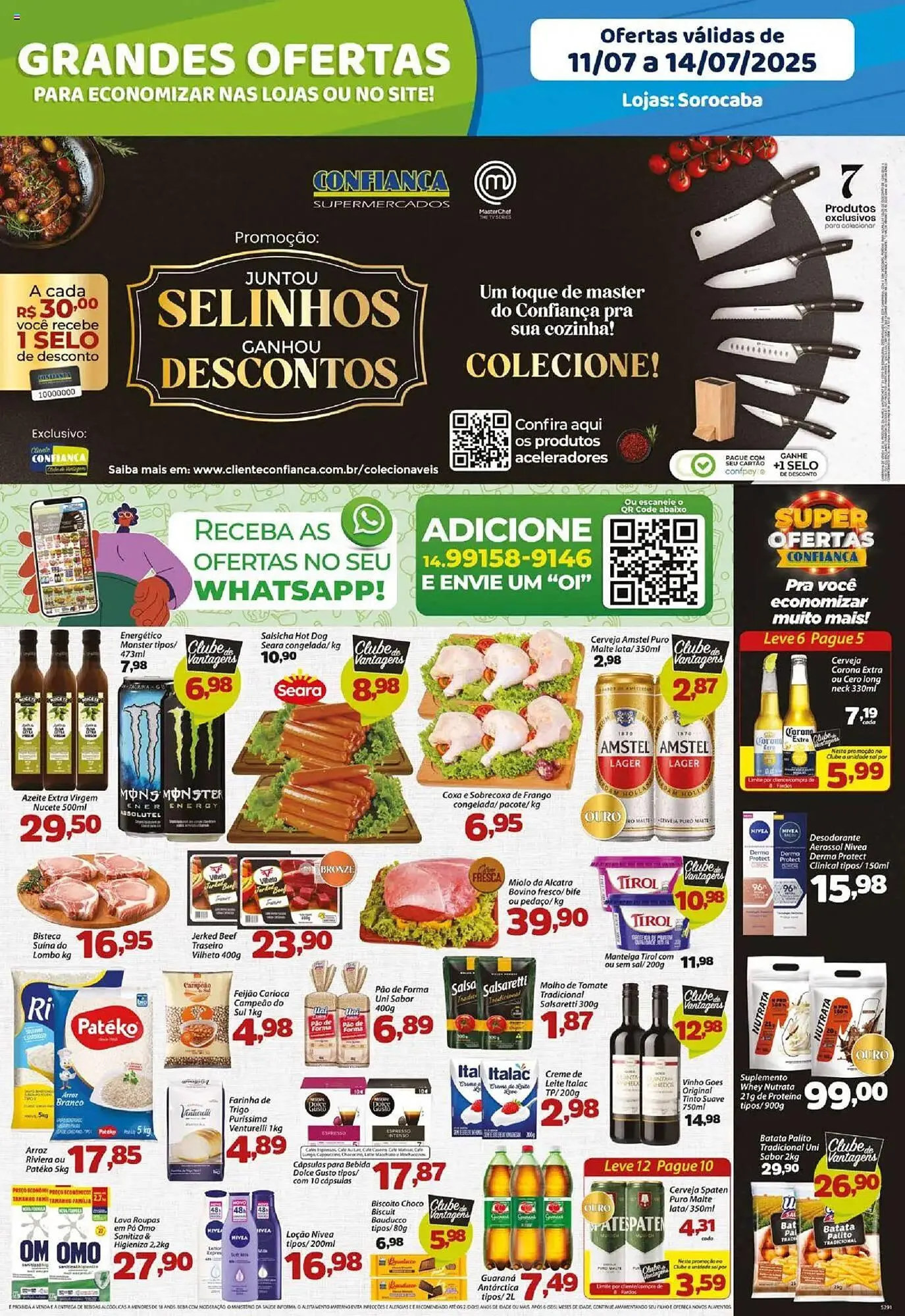 Encarte de Catálogo Confiança Supermercados 11 de julho até 14 de julho 2025 - Pagina 1