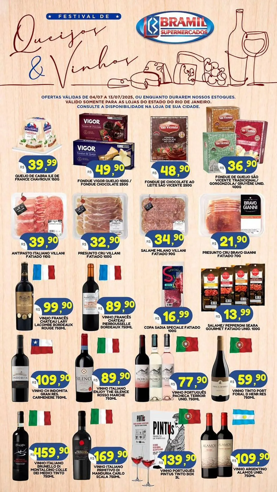 Encarte de Catálogo Bramil Supermercados 4 de julho até 13 de julho 2025 - Pagina 1