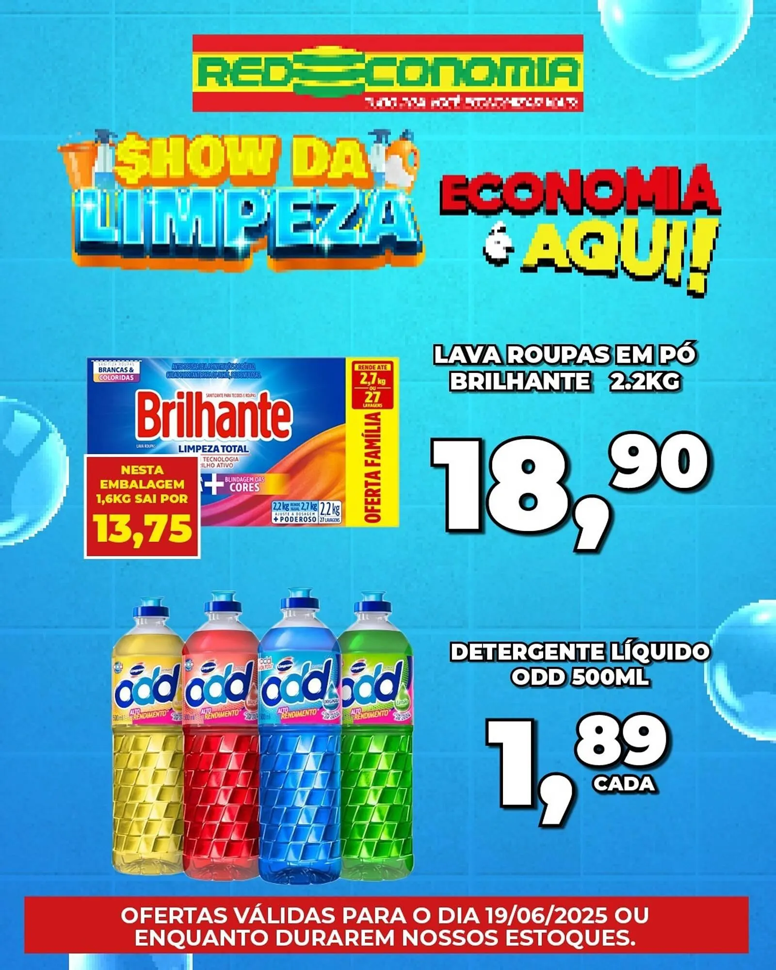Encarte de Catálogo Rede Economia 18 de junho até 19 de junho 2025 - Pagina 1