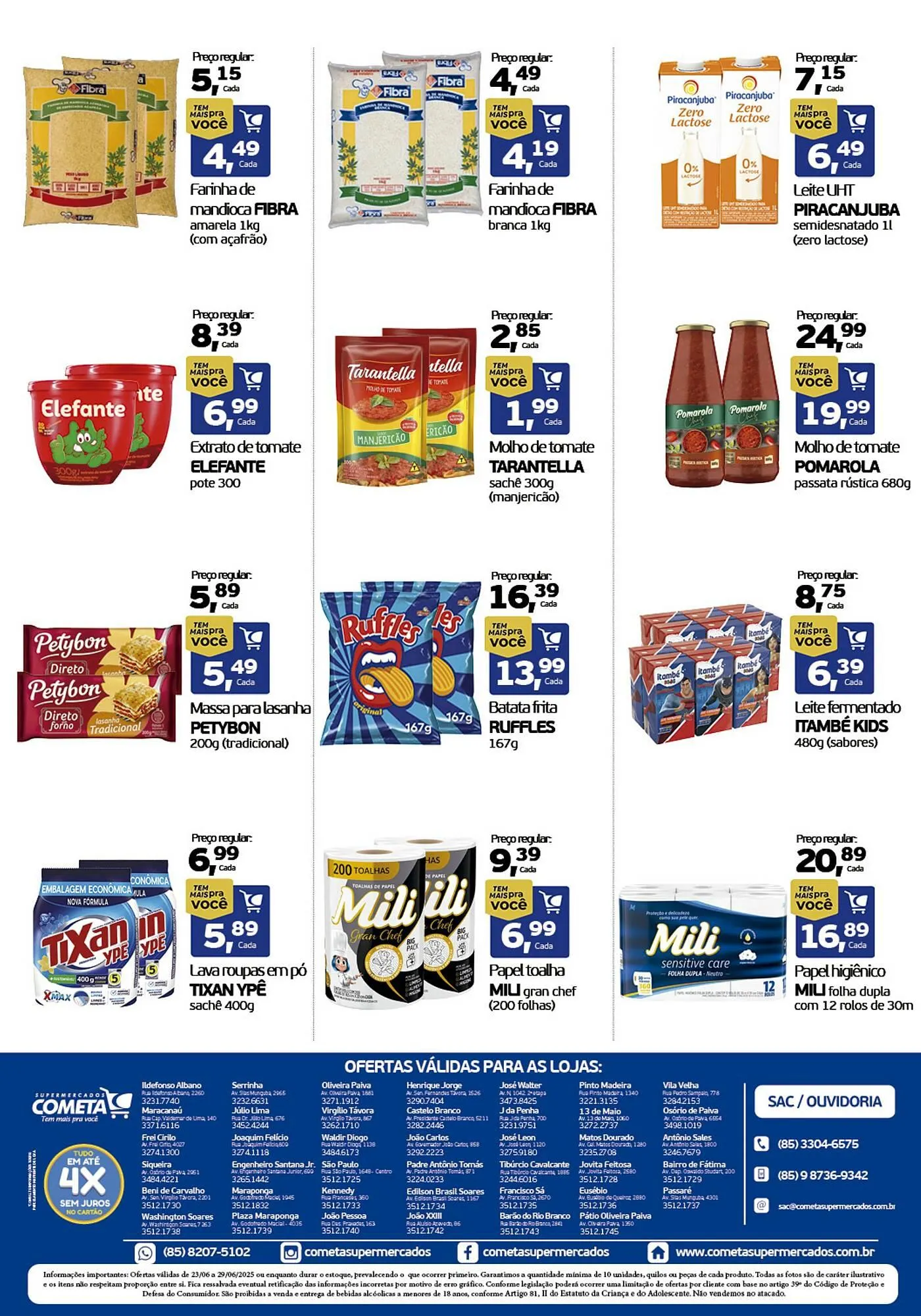 Encarte de Catálogo Cometa Supermercados 23 de junho até 29 de junho 2025 - Pagina 2