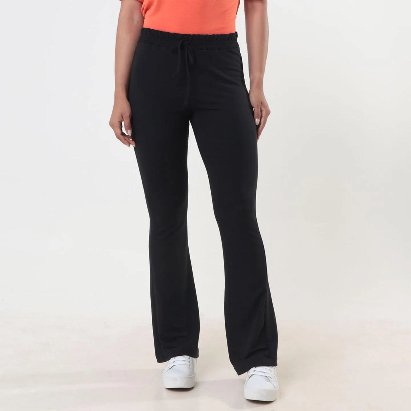 Calça Bailarina Preta Com Amarração Molecotton