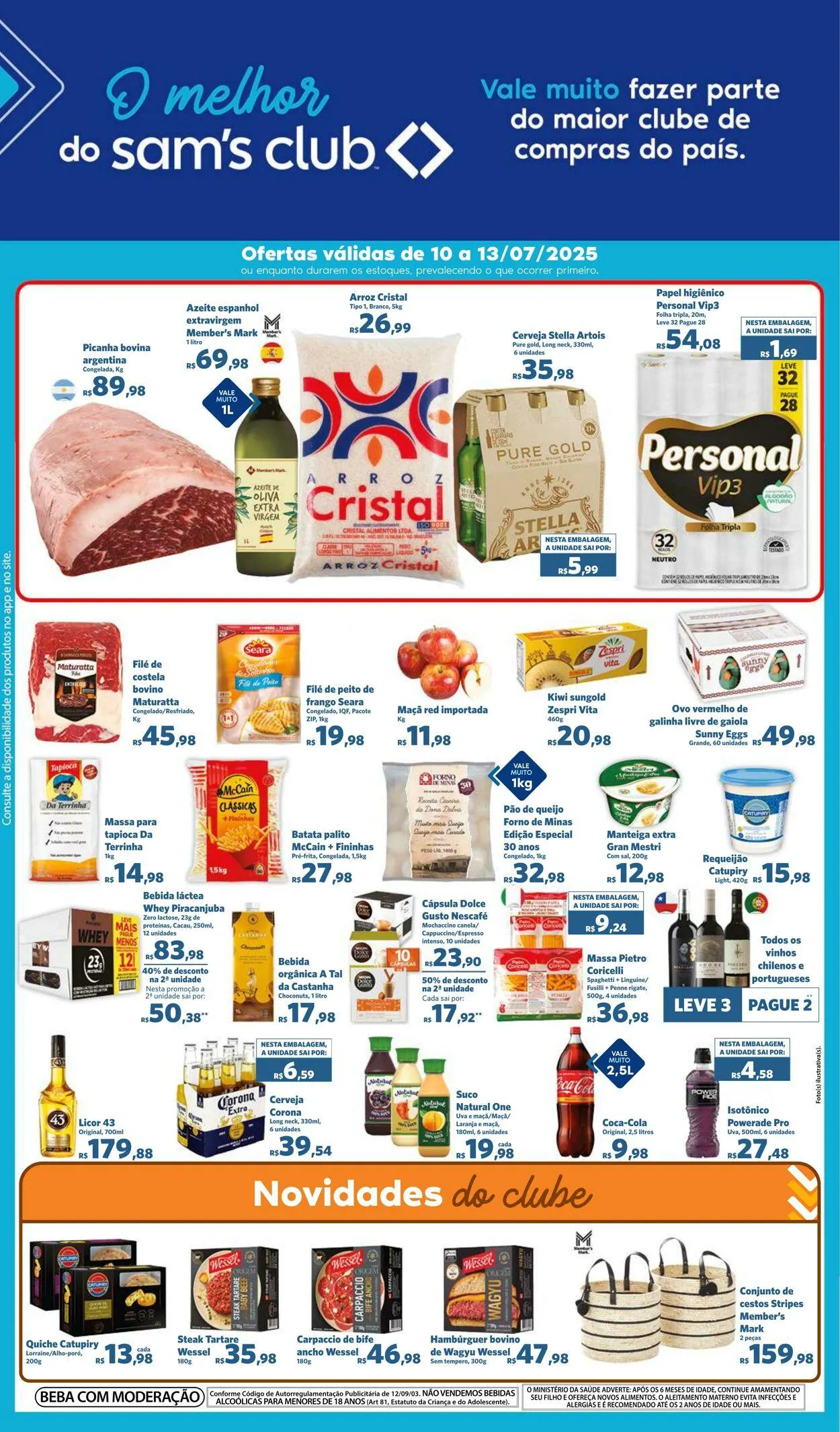 Encarte de Sam's Club 10 de julho até 13 de julho 2025 - Pagina 1