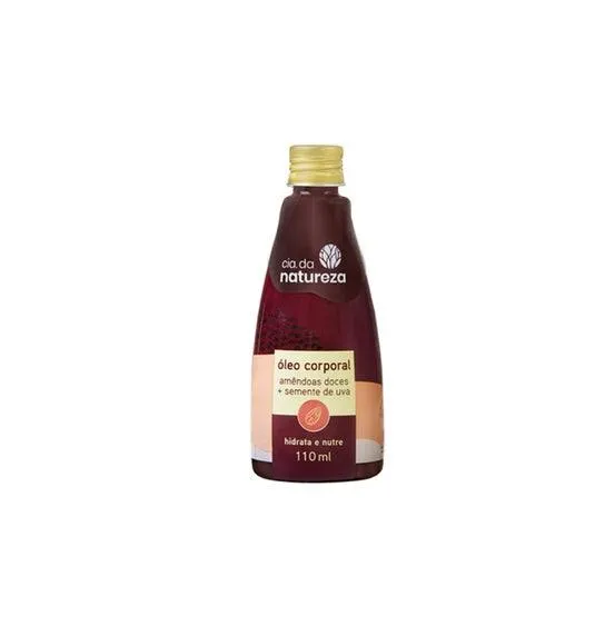 Óleo Corporal Cia Da Natureza Amêndoas e Semente De Uva 110ml