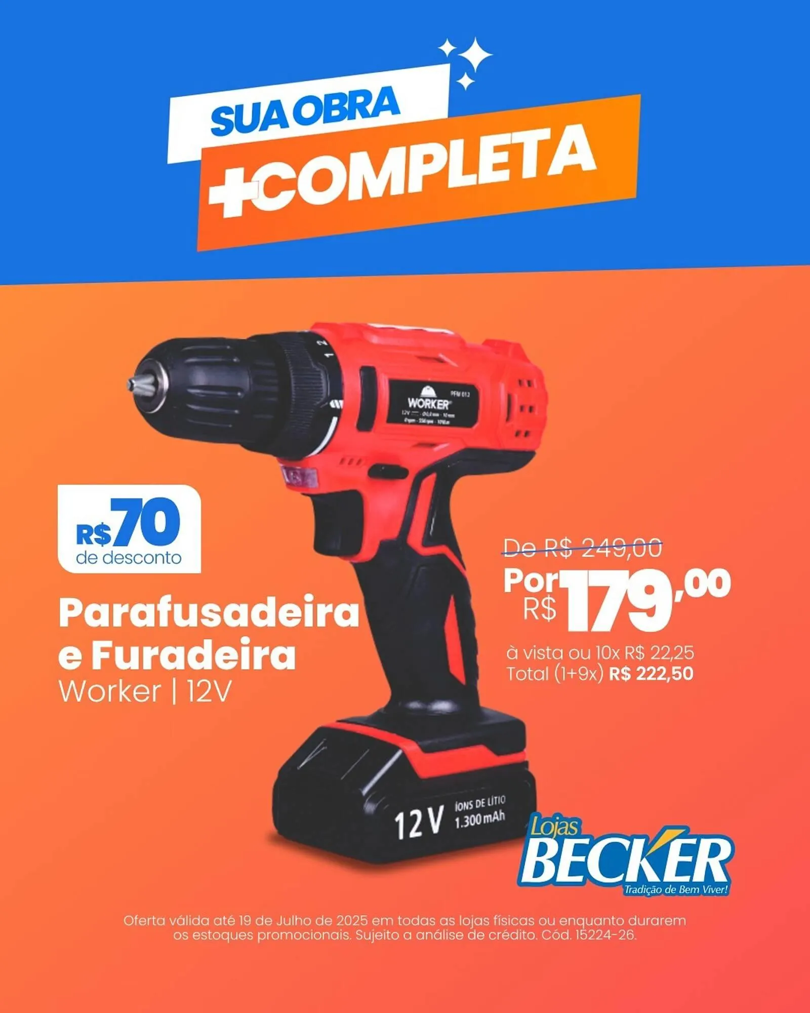 Encarte de Catálogo Lojas Becker 15 de julho até 19 de julho 2025 - Pagina 1