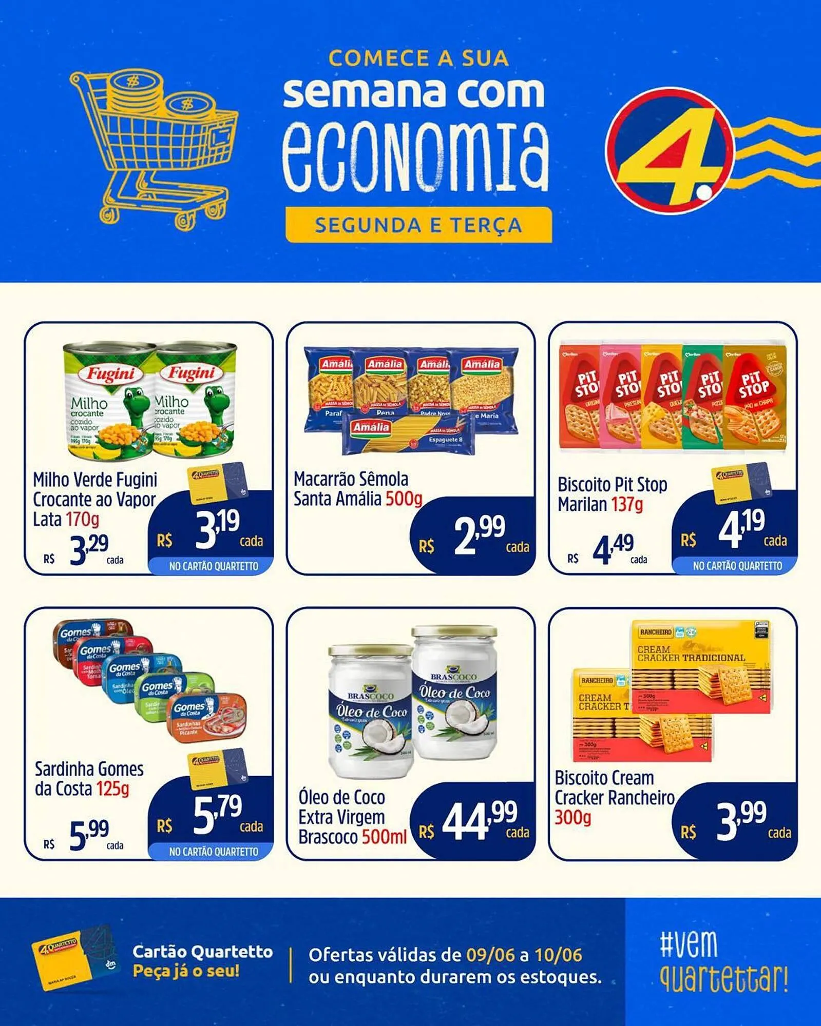 Encarte de Catálogo Quartetto Supermercados 9 de junho até 10 de junho 2025 - Pagina 4