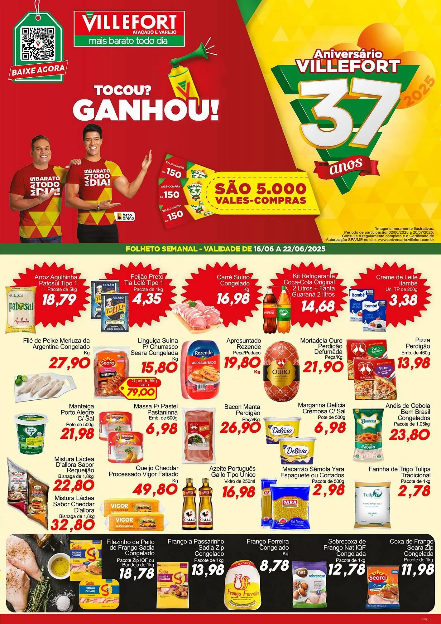 Encarte de Catálogo Villefort Atacadista 16 de junho até 22 de junho 2025 - Pagina 1