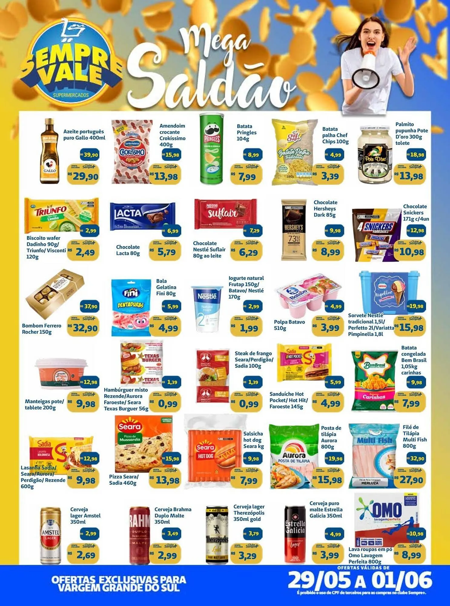 Encarte de Catálogo Sempre Vale Supermercados 29 de maio até 1 de junho 2025 - Pagina 1