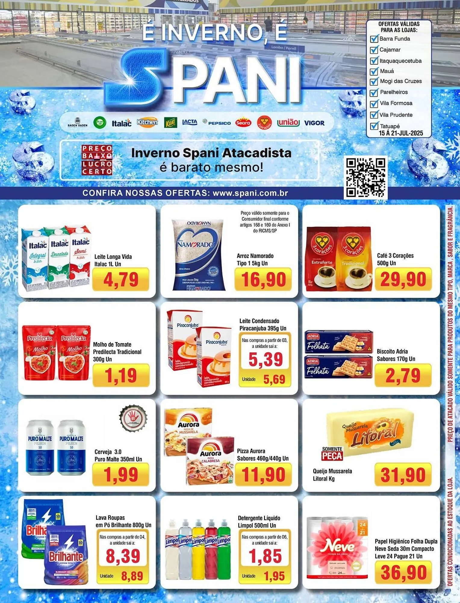 Encarte de Catálogo Spani Atacadista 15 de julho até 21 de julho 2025 - Pagina 1