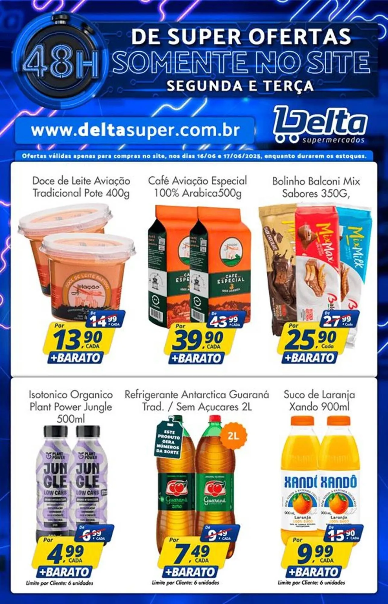 Encarte de Catálogo Delta Supermercados 16 de junho até 17 de junho 2025 - Pagina 1