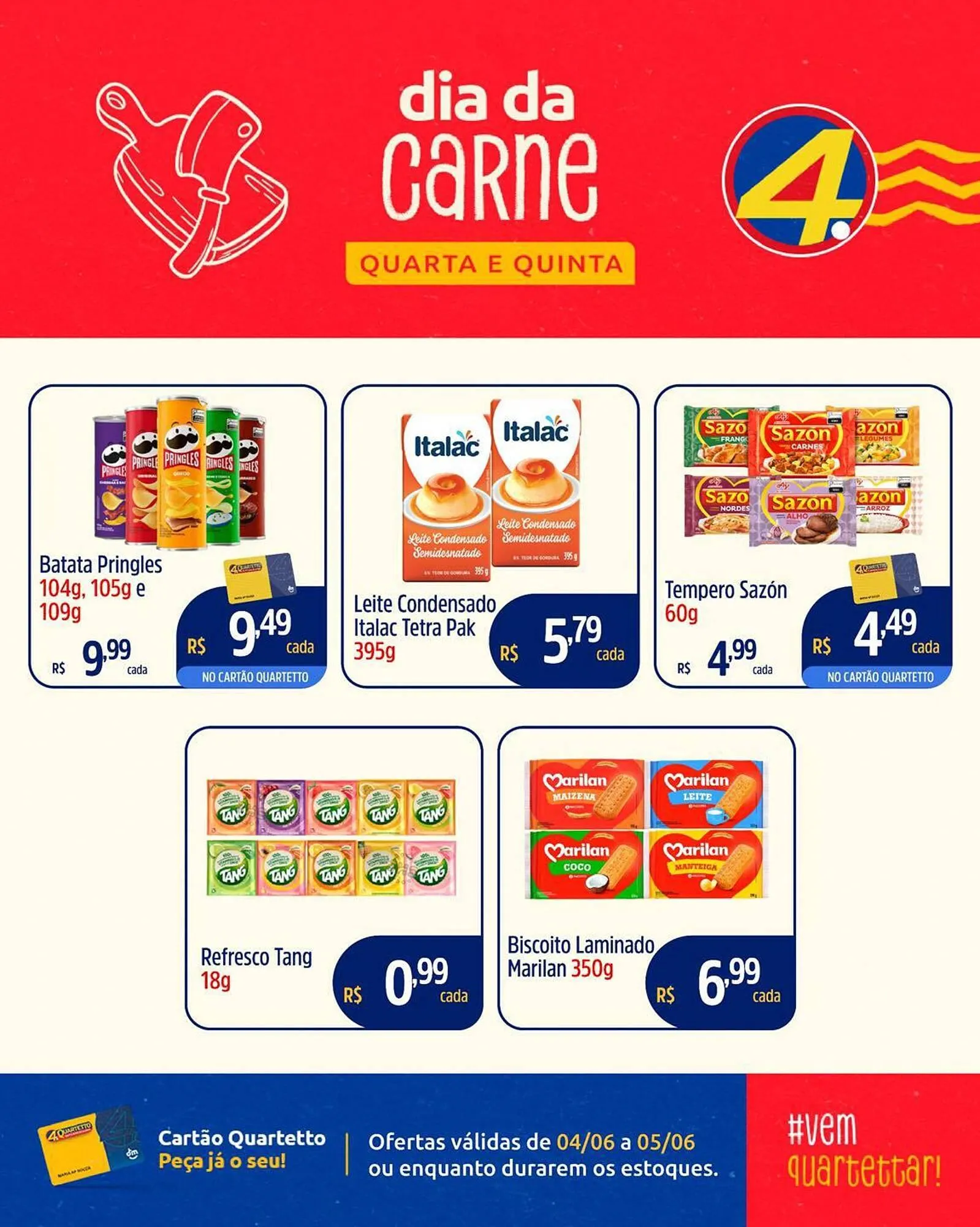 Encarte de Catálogo Quartetto Supermercados 4 de junho até 5 de junho 2025 - Pagina 4
