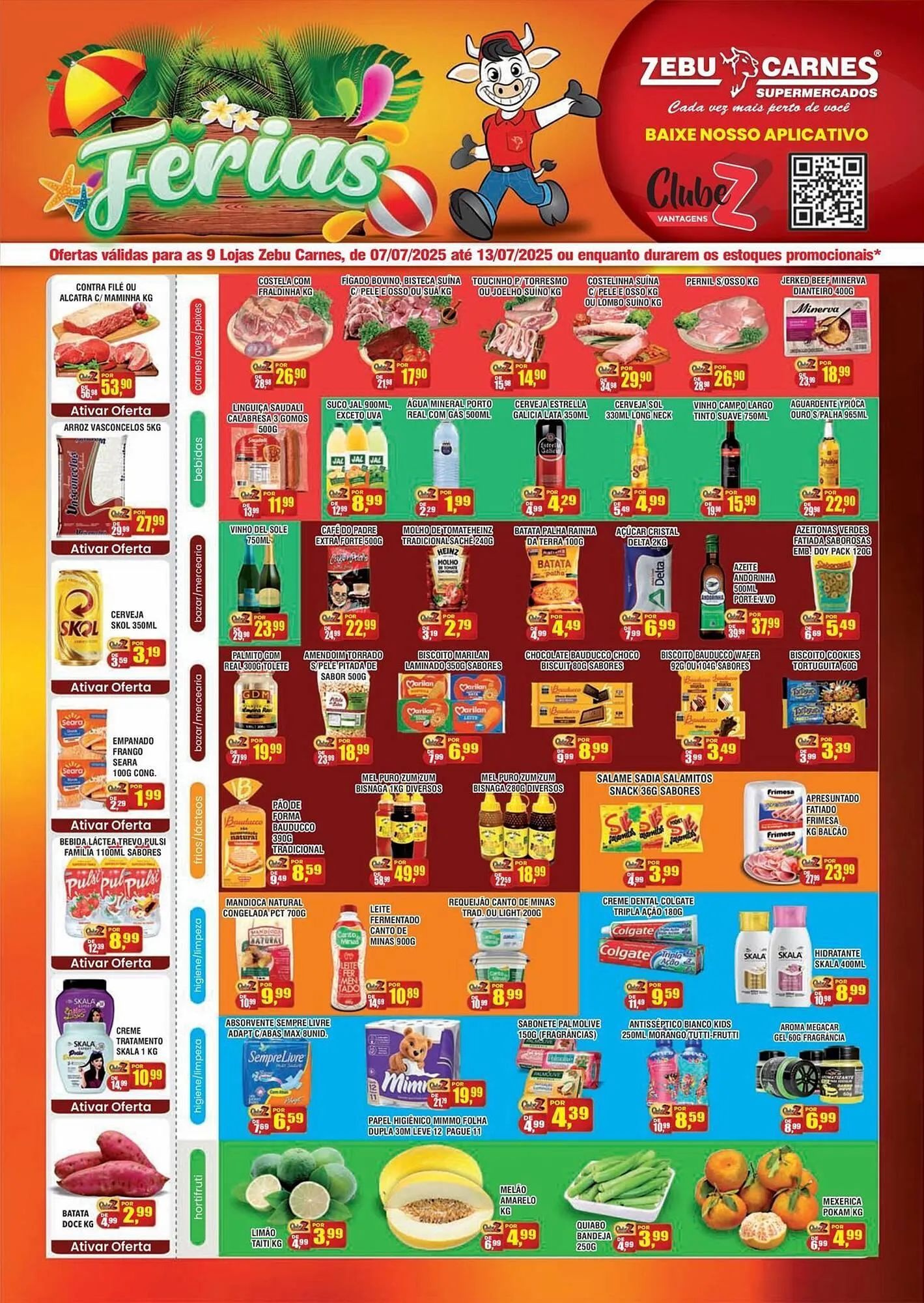 Encarte de Catálogo Zebu Carnes Supermercados 7 de julho até 13 de julho 2025 - Pagina 1