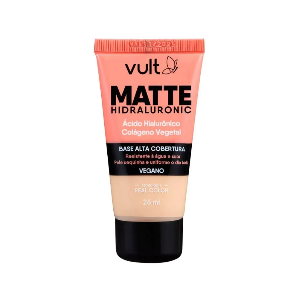 Base Líquida Vult Matte Hidraluronic V150 26ml