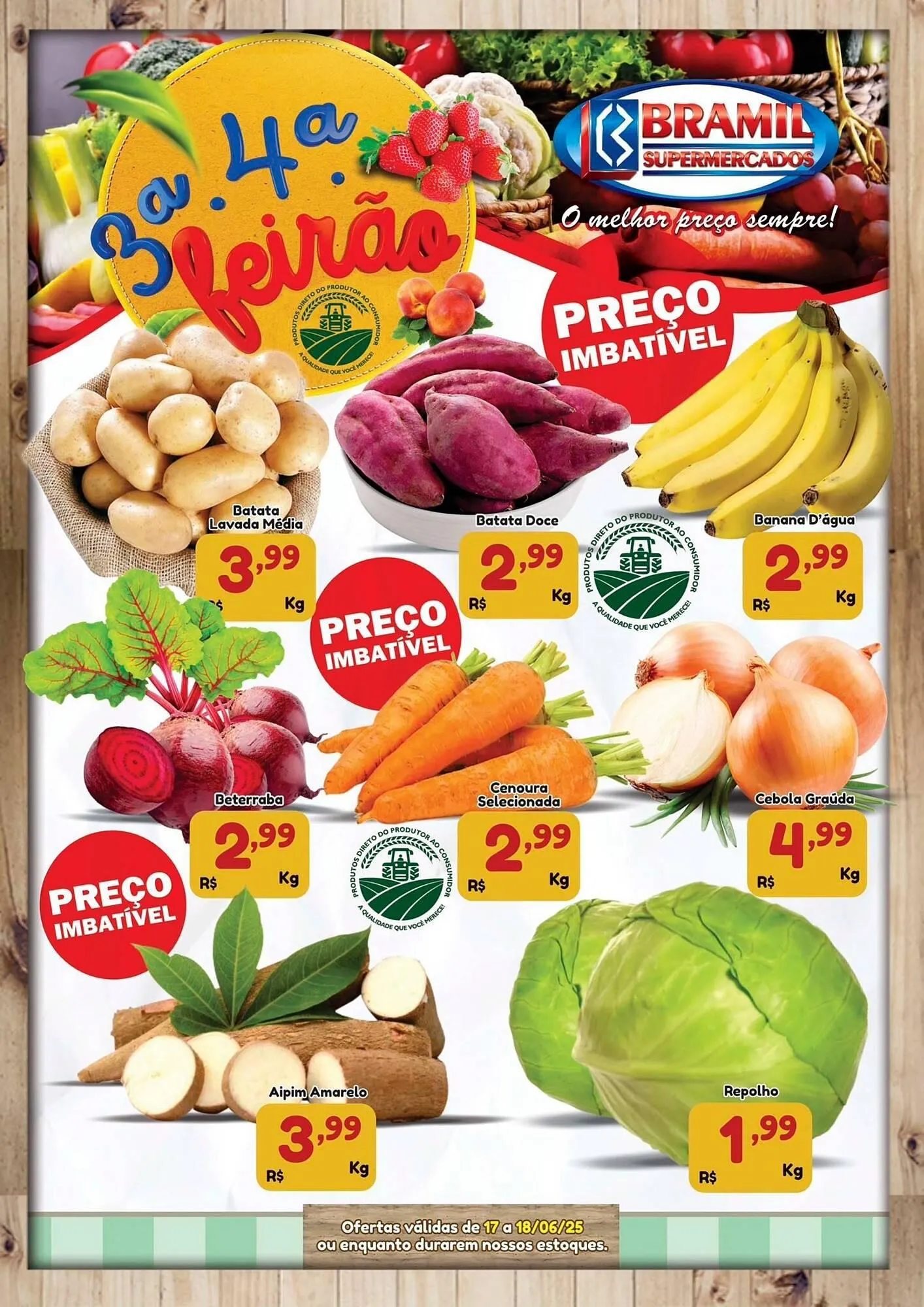 Encarte de Catálogo Bramil Supermercados 17 de junho até 18 de junho 2025 - Pagina 1