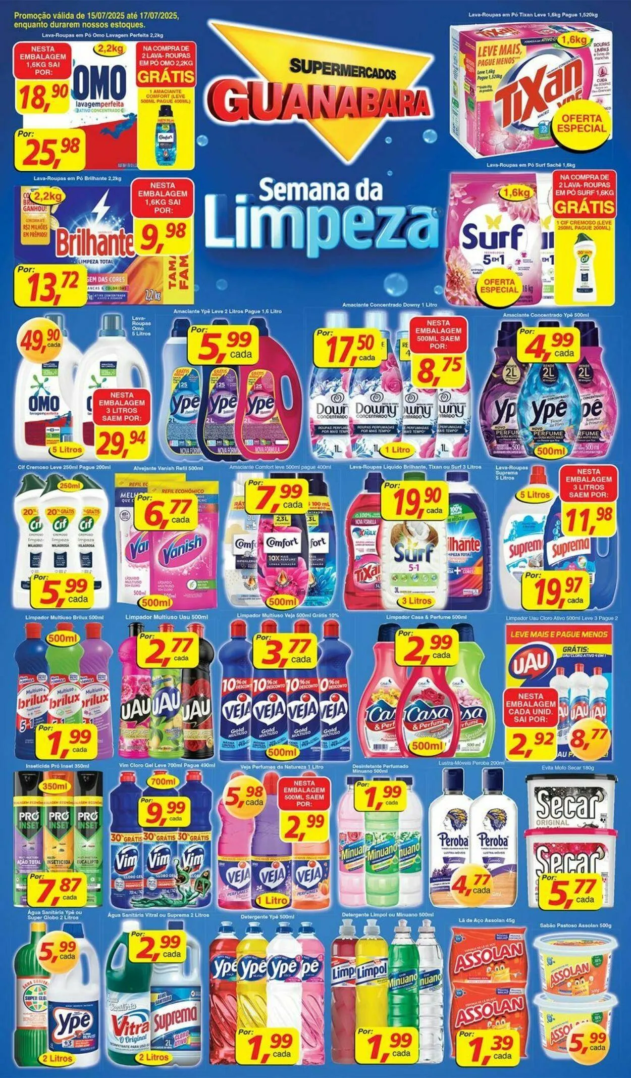 Encarte de Supermercados Guanabara 15 de julho até 16 de julho 2025 - Pagina 1