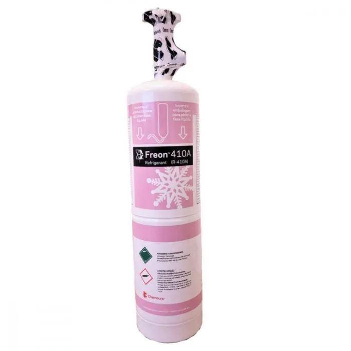 Fluido Gás Refrigerante Chemours R410A 650g ONU3163
