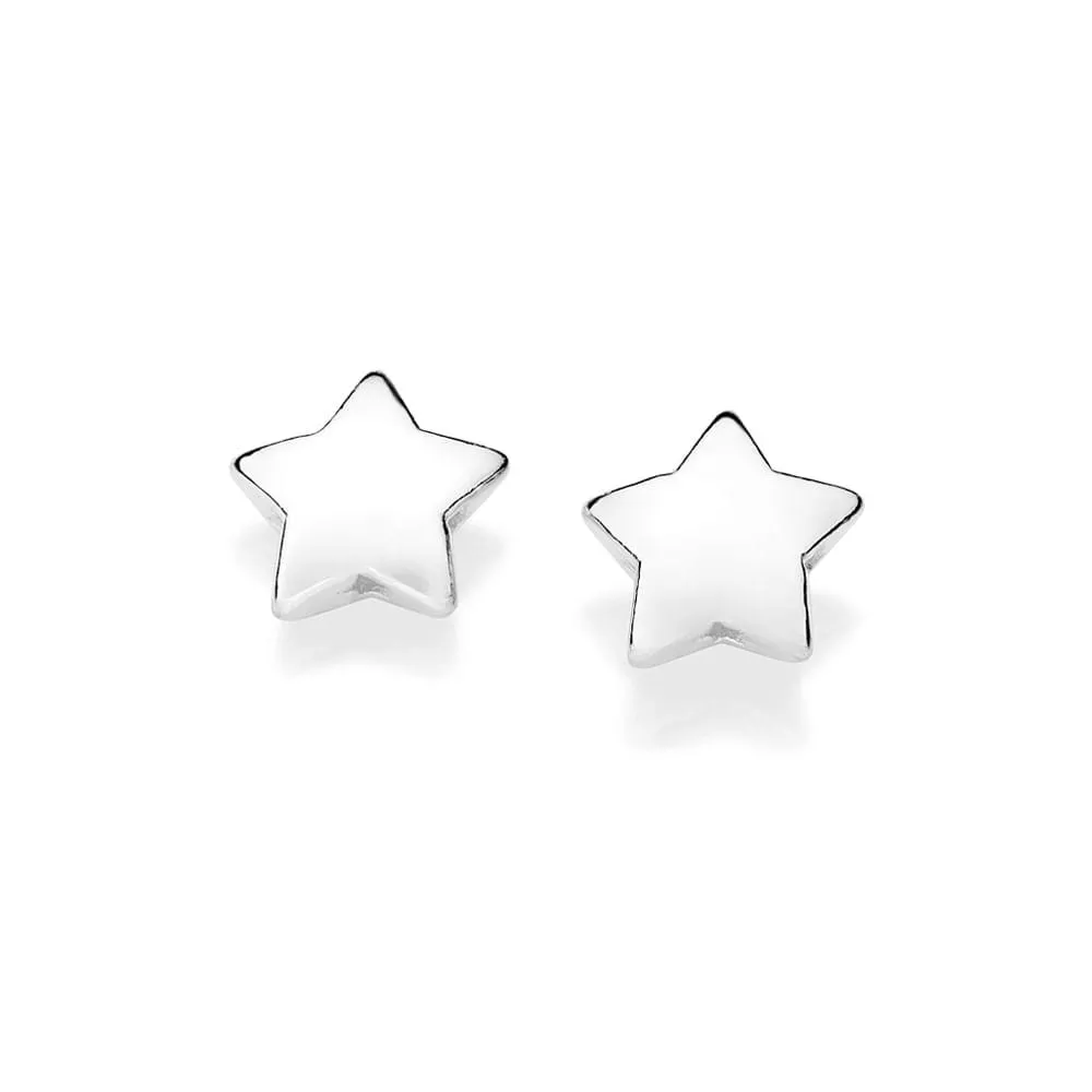 BRINCO ESTRELA BOJUDA DE PRATA MACIÇA 925 - TAM.ÚNICO 8202460000