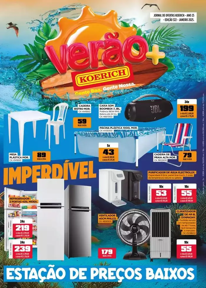 Encarte de Verão Koerich 6 de janeiro até 31 de janeiro 2025 - Pagina 1