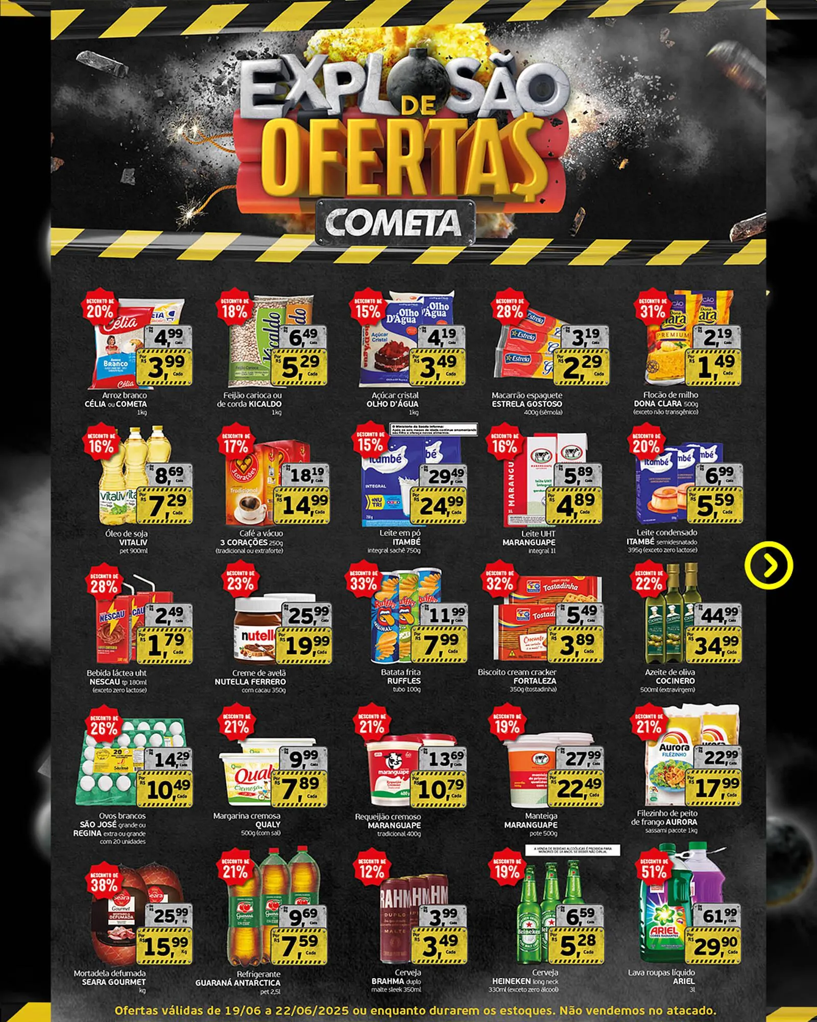 Encarte de Catálogo Cometa Supermercados 19 de junho até 22 de junho 2025 - Pagina 2