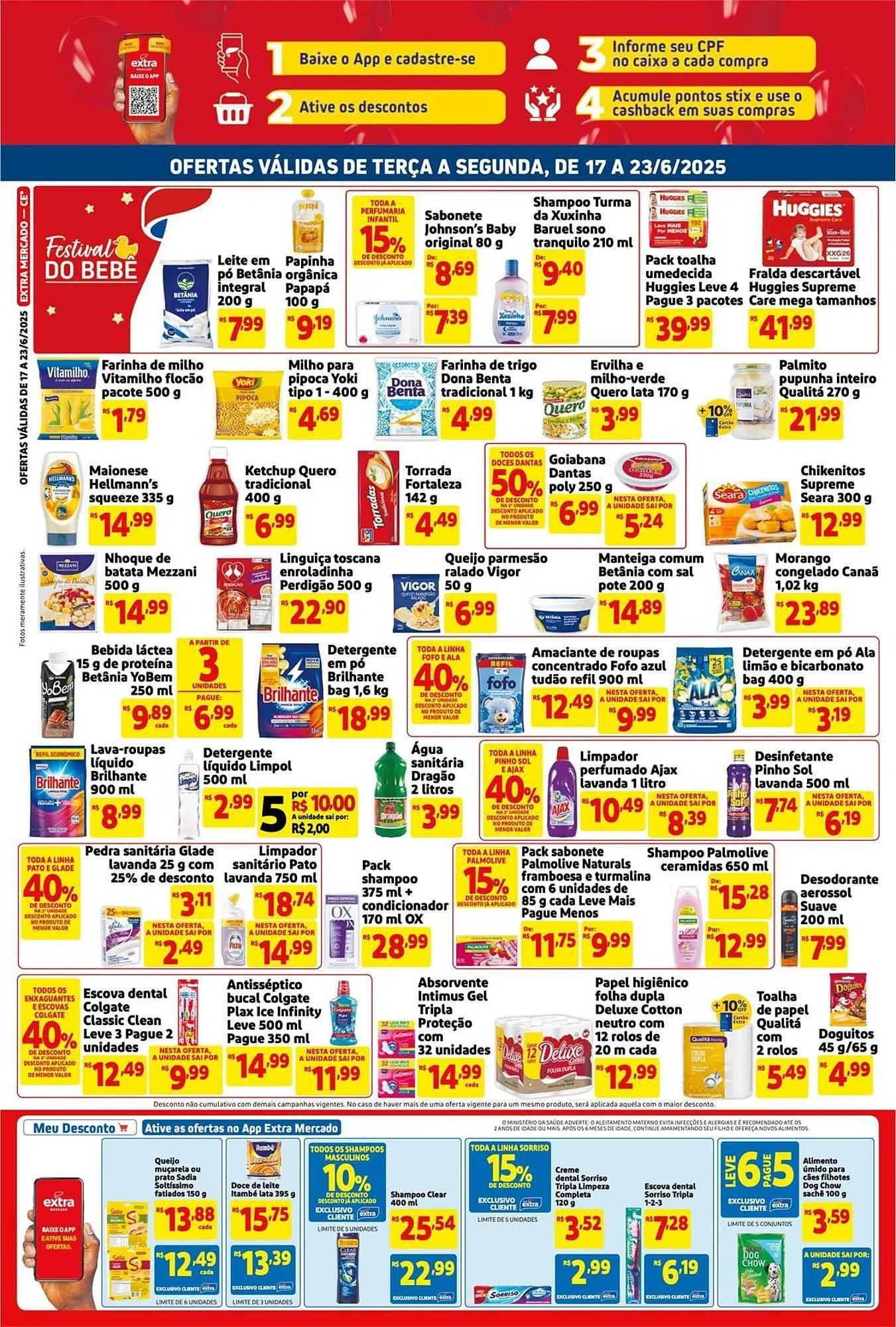 Encarte de Catálogo Mercado Extra 17 de junho até 23 de junho 2025 - Pagina 2
