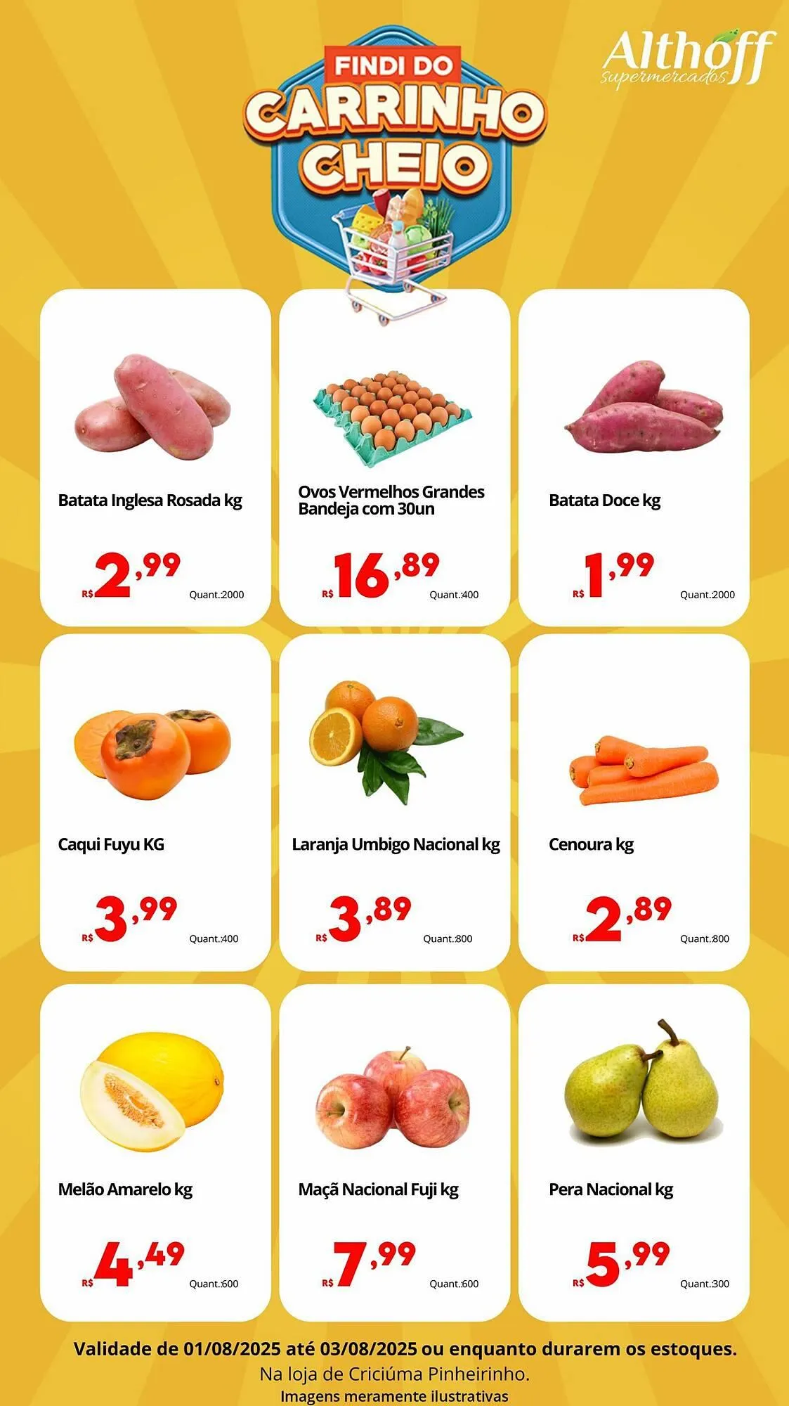 Encarte de Catálogo Althoff Supermercados 1 de agosto até 3 de agosto 2025 - Pagina 1