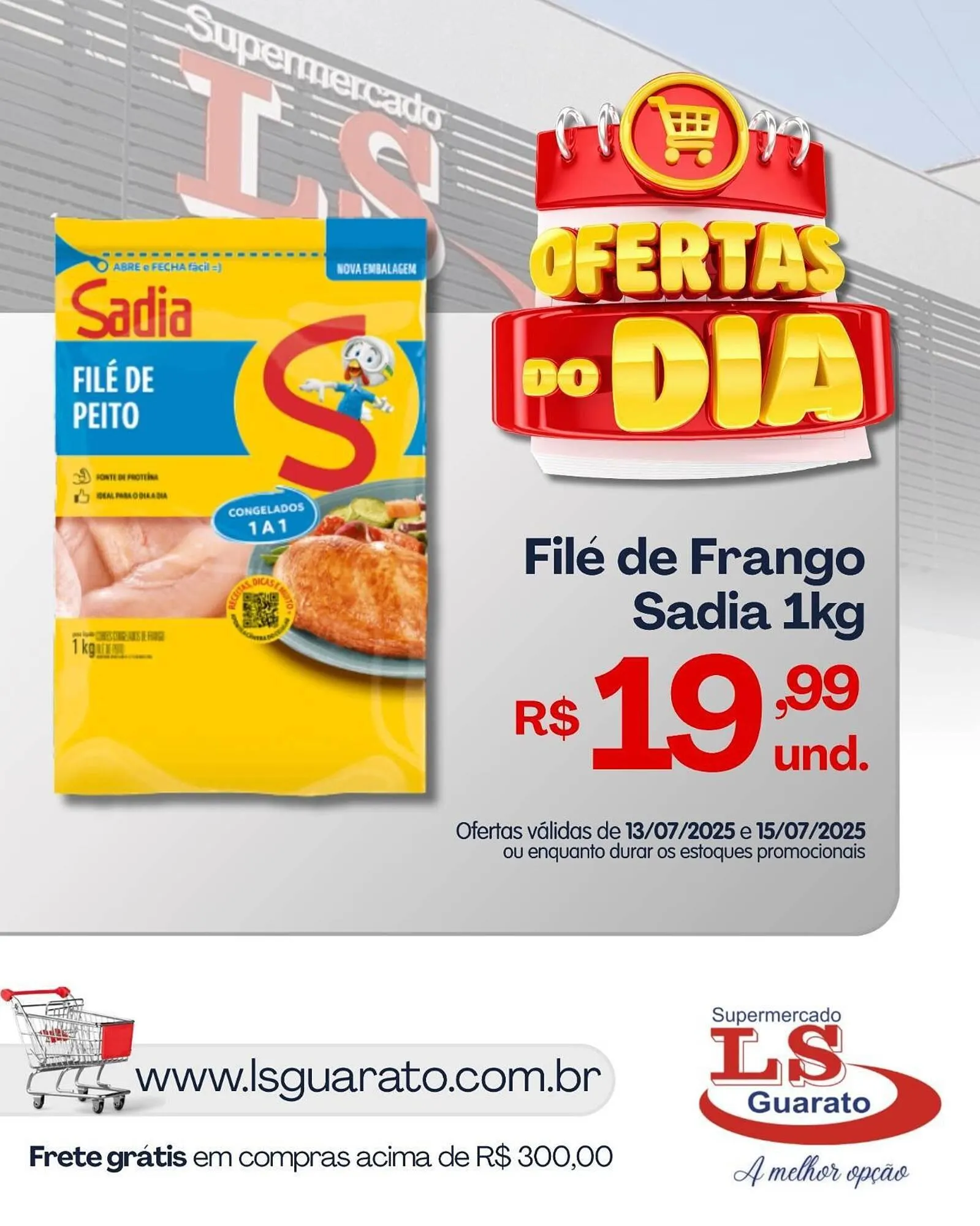 Encarte de Catálogo Supermercado LS Guarato 14 de julho até 15 de julho 2025 - Pagina 1