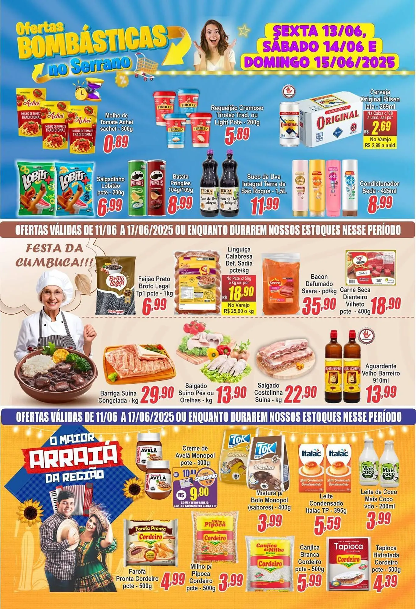 Encarte de Catálogo Serrano Supermercado 10 de junho até 12 de junho 2025 - Pagina 2