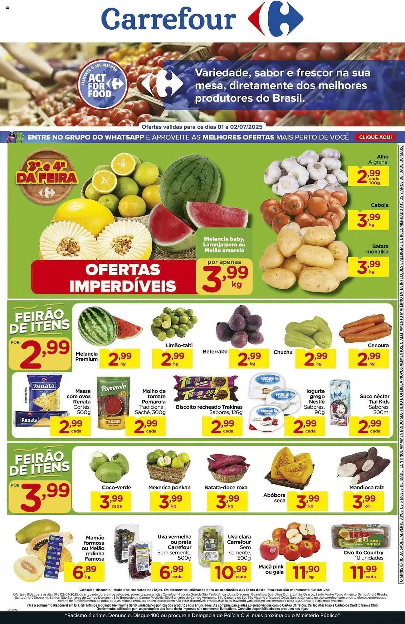 Encarte de Catálogo Carrefour 1 de julho até 2 de julho 2025 - Pagina 1