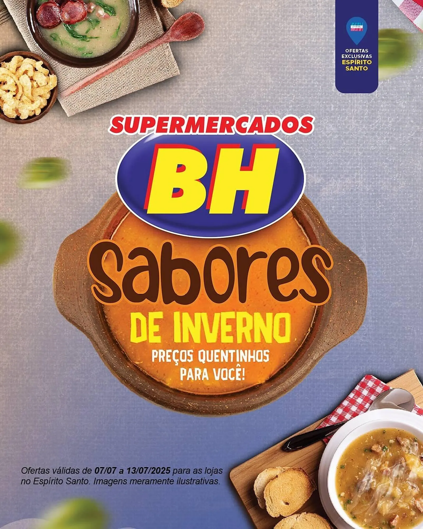 Encarte de Catálogo Supermercados BH 7 de julho até 13 de julho 2025 - Pagina 1