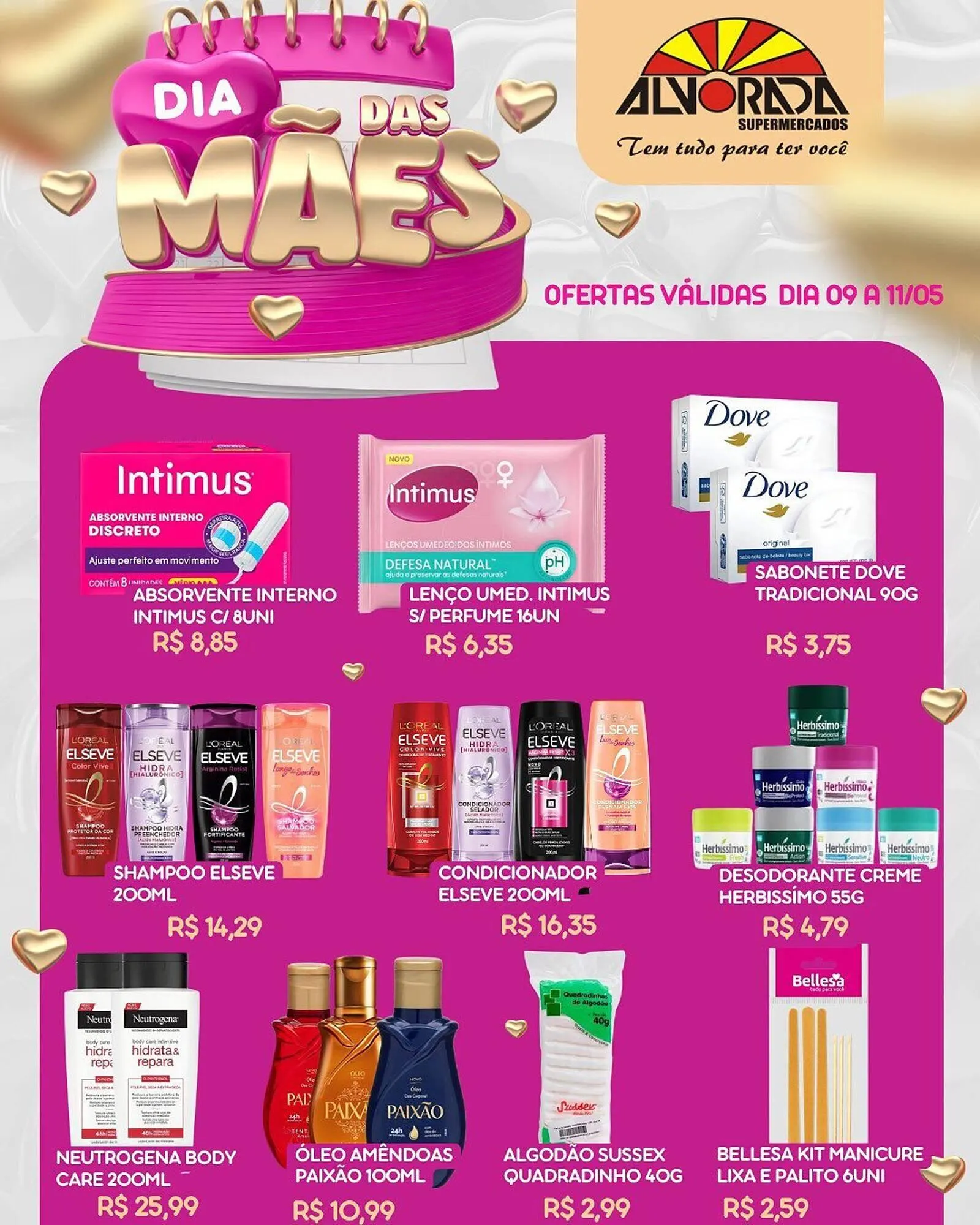 Encarte de Catálogo Alvorada Supermercados 9 de maio até 11 de maio 2025 - Pagina 1