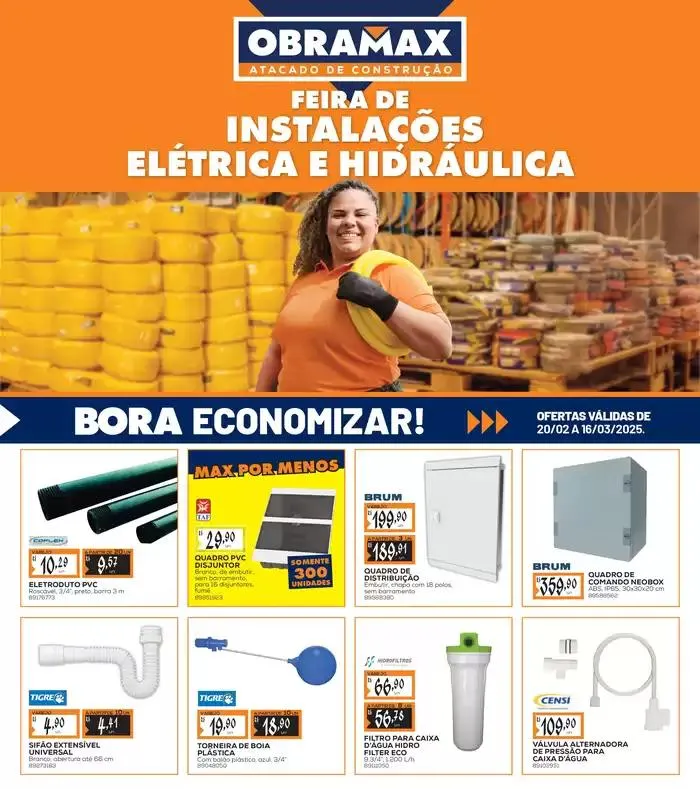 Encarte de Encarte Obramax 20 de fevereiro até 16 de março 2025 - Pagina 1