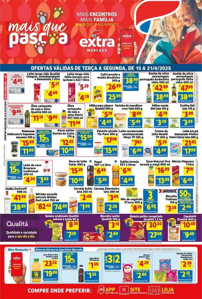 Encarte de Ótima oferta para todos os clientes 15 de abril até 21 de abril 2025 - Pagina 1