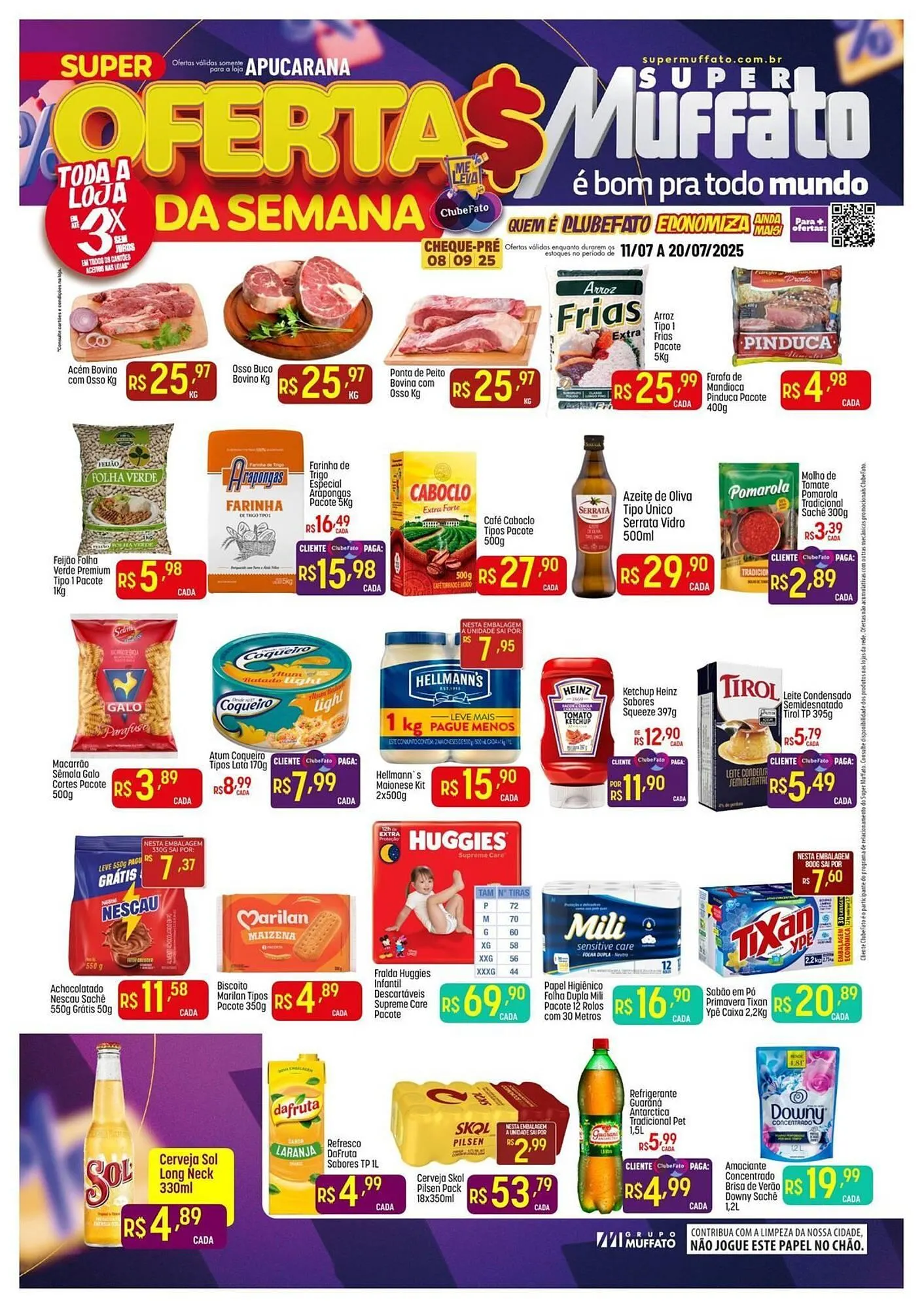 Encarte de Catálogo Muffato 11 de julho até 20 de julho 2025 - Pagina 1