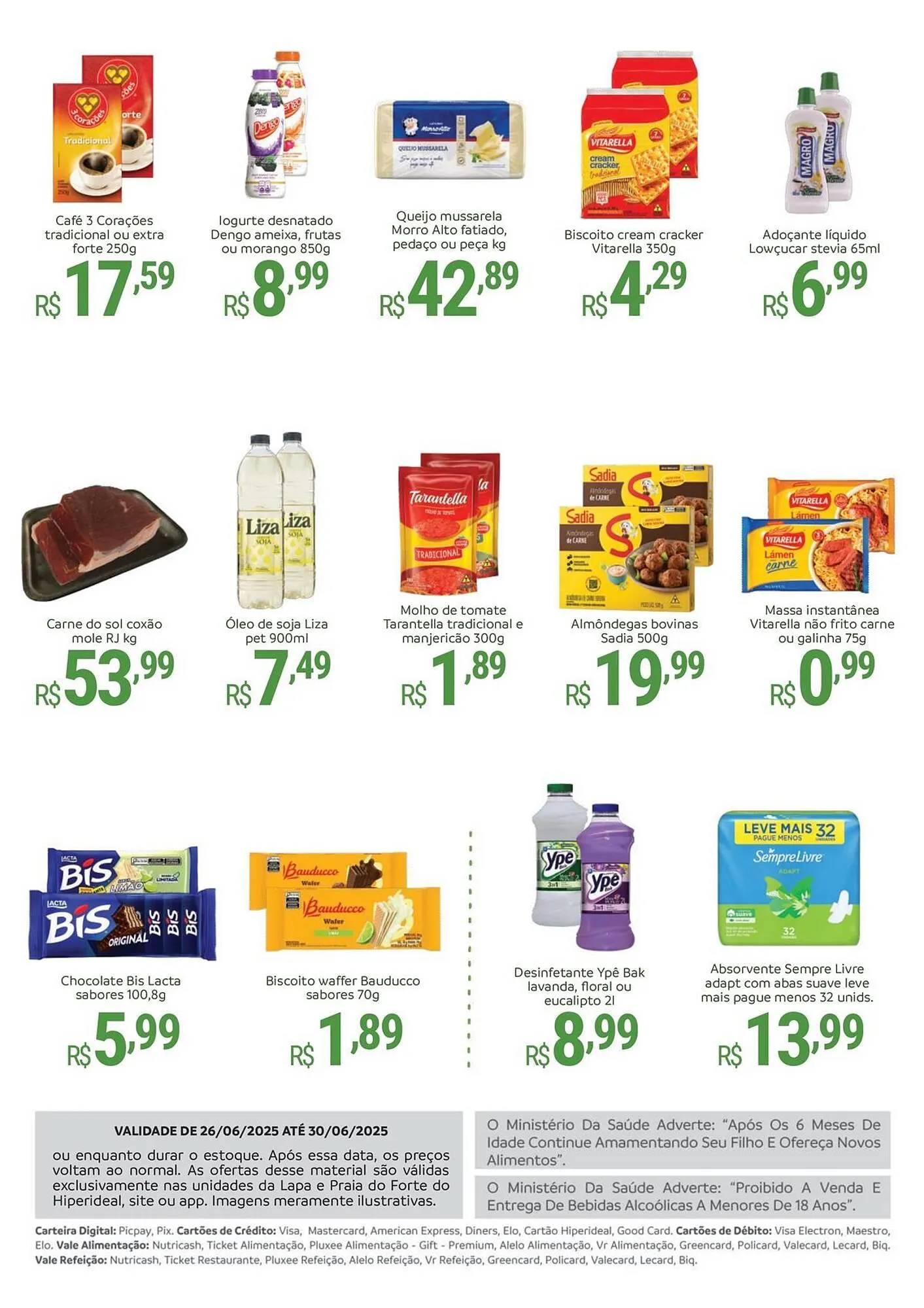 Encarte de Catálogo Hiperideal Supermercados 23 de junho até 30 de junho 2025 - Pagina 2
