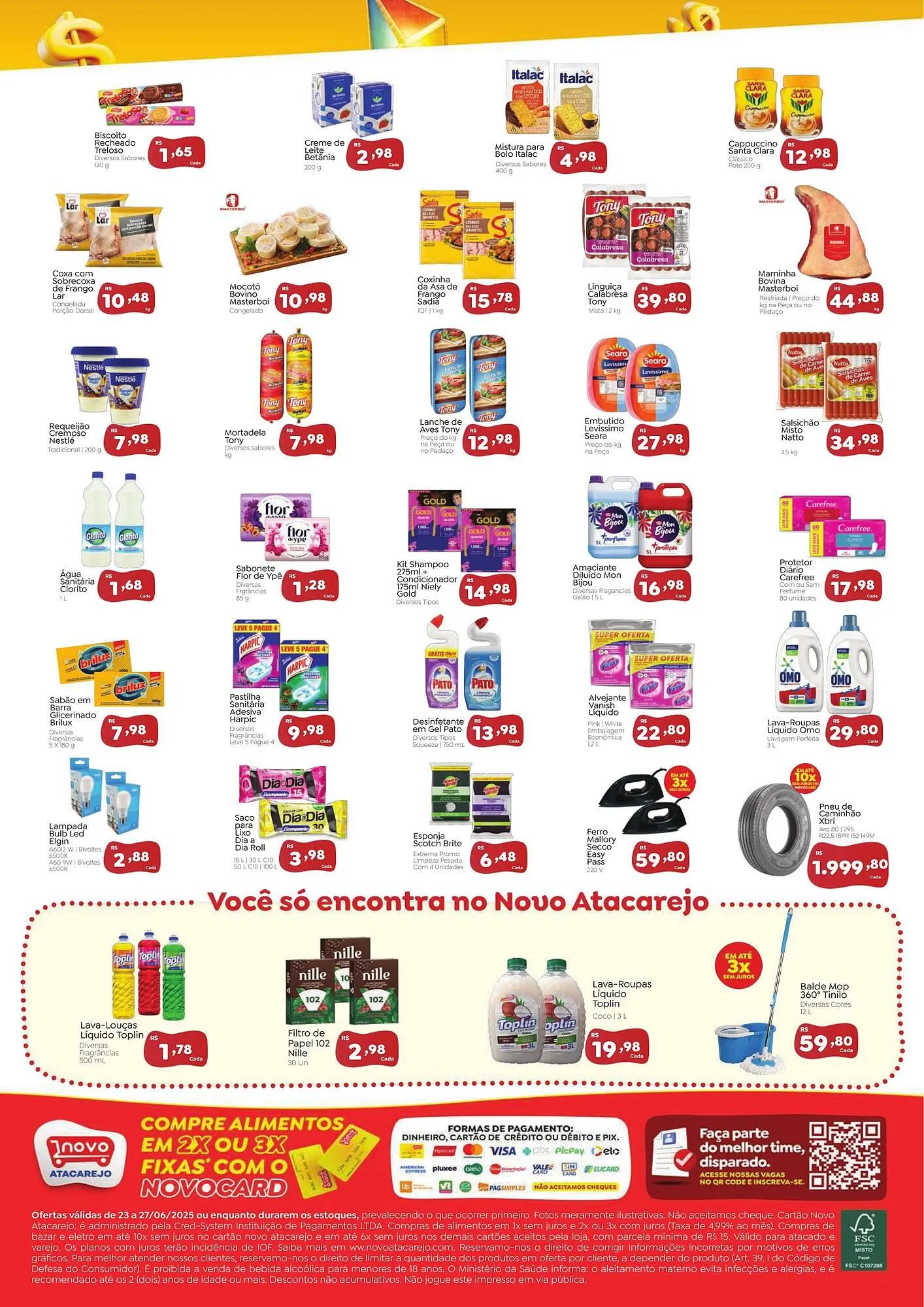 Encarte de Catálogo Novo Atacarejo 23 de junho até 27 de junho 2025 - Pagina 2