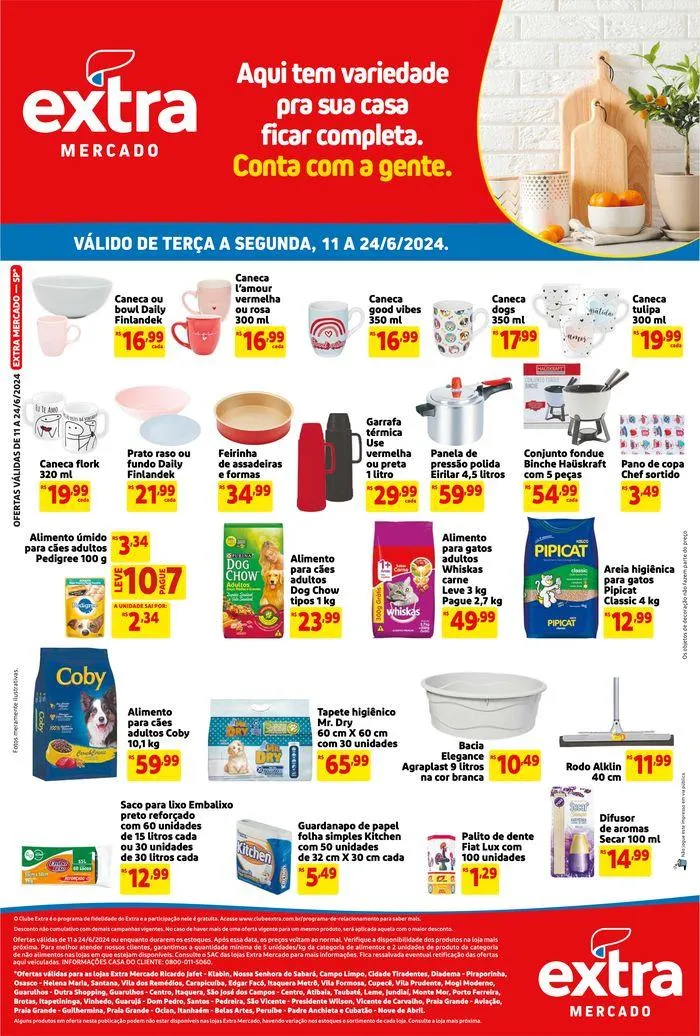 Encarte de Ofertas Extra 11 de junho até 24 de junho 2024 - Pagina 1