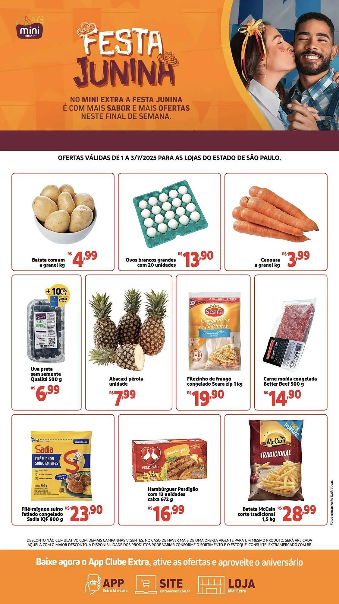 Encarte de Catálogo Mini Extra 1 de julho até 3 de julho 2025 - Pagina 1