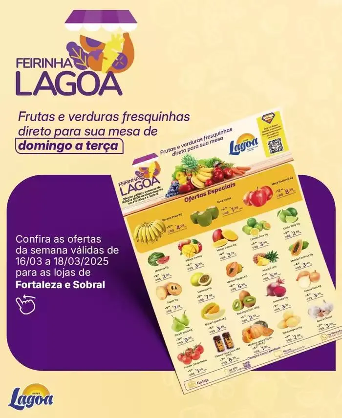 Encarte de Encarte Super Lagoa 16 de março até 18 de março 2025 - Pagina 1