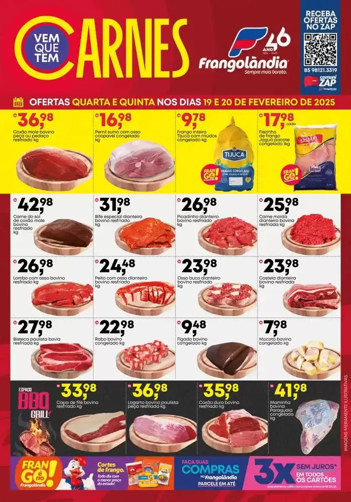 Encarte de Encarte Super Frangolândia 19 de fevereiro até 20 de fevereiro 2025 - Pagina 1